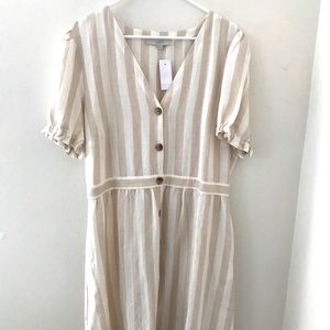 NWT Loft striped dress